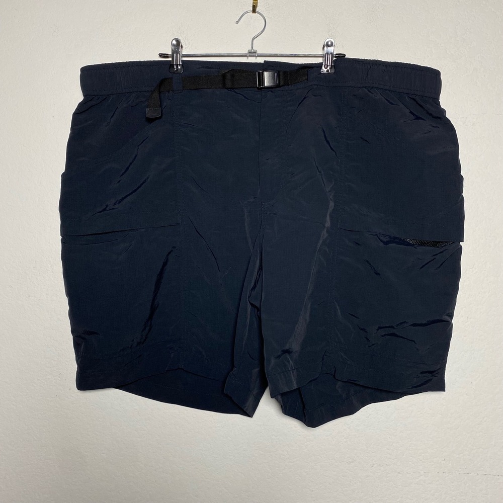 Eddie Bauer Hiking Shorts XXL Black Men Gorpcore Belted Ripstop Outdoor Climbing